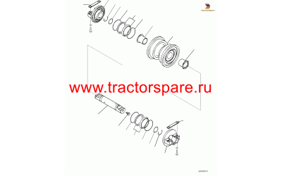 TRACK ROLLER ASS'Y,TRACK ROLLER ASSEMBLY, SINGLE FLANGE,TRACK ROLLER ASSEMBLY,SINGLE FLANGE