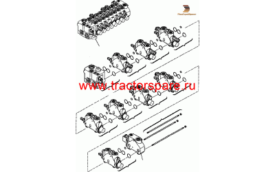 BLOCK, BOOM SWING CONTROL ASSY,BOOM SWING CONTROL SECTION ASSY