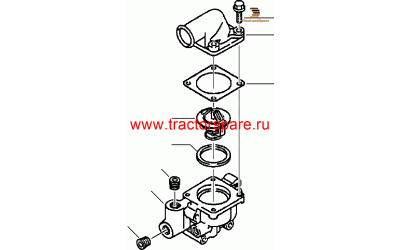 THERMOSTAT CAGE, ASSEMBLY,THERMOSTAT CASE, ASSY,THERMOSTAT HOUSING