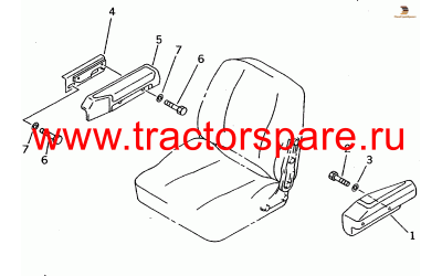 BRACKET,(FOR DUAL TILT DOZER)