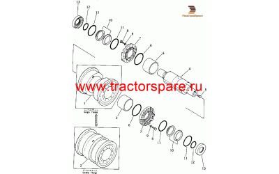 TRACK ROLLER ASS'Y,DOUBLE FLANGE,(B),TRACK ROLLER ASS'Y,DOUBLE FLANGEВ¤(B)