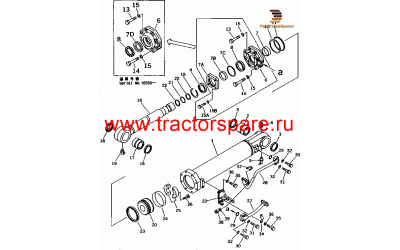 CYLINDER GROUP,RIPPER TILT, LH