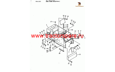 COVER,(D65P-8A),COVER,(FOR D65E-8B)