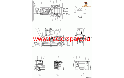 PLATEВ¤ OPERATING,STEERING LEVER (C AND B)