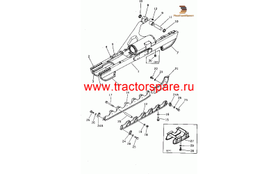 TRACK FRAME ASS'Y,LH,TRACK FRAME ASS'Y,LH (FOR ANGLE DOZER)