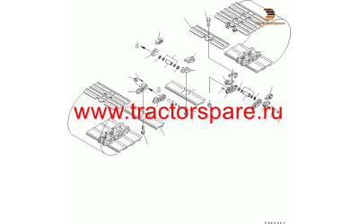 TRACK SHOE ASS'Y,TRACK SHOE ASS'Y,915S MD65P