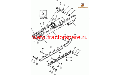 TRACK FRAME ASS'Y,LH (FOR TILT DOZER)