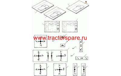 MARK PLATE KIT WITH BACKHOE