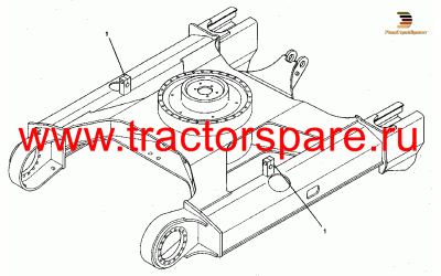 FRAME AS-UNDERCARRIAGE,UNDERCARRIAGE FRAME ASSEMBLY