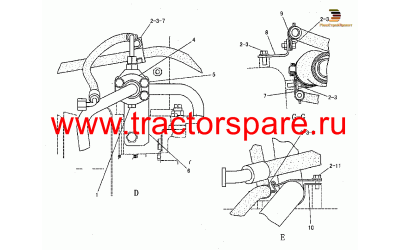 LINES GP-PUMP,PUMP CLUTCH BRAKE LINES,PUMP CLUTCH BRAKE LINES GROUP,PUMP LINES GROUP