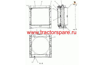 RADIATOR AND HYD OIL COOLER GP,RADIATOR AND HYDRAULIC OIL COOLER GROUP