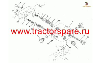 PRESSURE AND FLOW COMPENSATOR VALVE GROUP,VALVE GROUP-PRESSURE AND FLOW COMPENSATOR