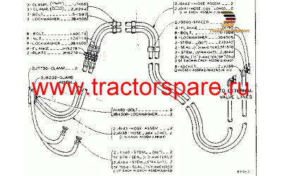 BLADE TILT CYLINDER CROSSOVER HOSE GROUP,CROSSOVER HOSE GROUP,TILT CYLINDER CROSSOVER HOSE GROUP