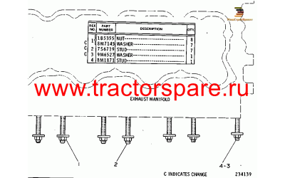 EXHAUST MANIFOLD FASTENER,FASTENER GP-EXHAUST MANIFOLD