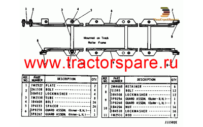 TRACK ROLLER GUARD GROUP