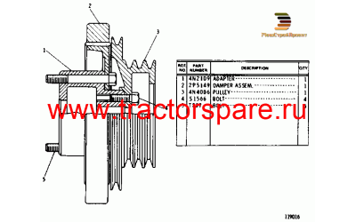 PULLEY AND DAMPER,PULLEY AND DAMPER GROUP