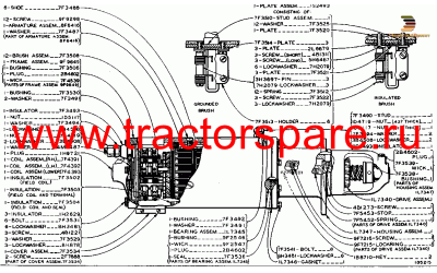 ELECTRIC STARTING MOTOR ASSEMBLY,MOTOR ASSEMBLY,STARTING MOTOR ASSEMBLY