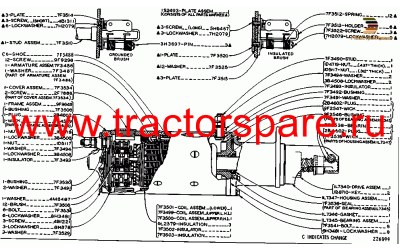 ELECTRIC STARTING MOTOR ASSEMBLY