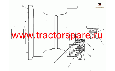 ROLLER GP-TRACK-6 REQUIRED,ROLLER GP-TRACK-SINGLE FLANGE,TRACK ROLLER GP-SINGLE FLANGE,TRACK ROLLER GROUP