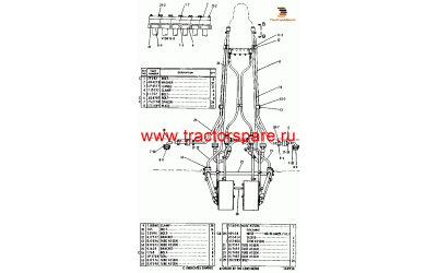 DRAFT FRAME LINES GROUP,HYDRAULIC TANK AND VALVE,HYDRAULIC TANK AND VALVE GROUP,TANK AND VALVE