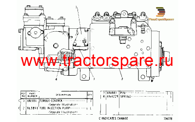 FUEL PUMP HOUSING AND GOVERNOR GROUP