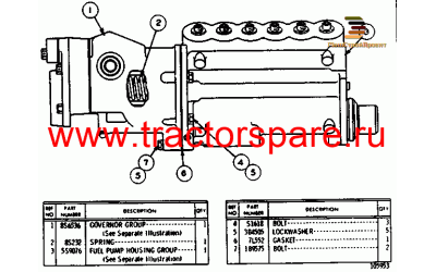 FUEL PUMP HOUSING AND GOVERNOR GROUP,GOVERNOR AND FUEL INJECTION PUMP GROUP